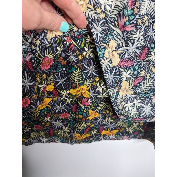 Vintage Hilo Hattie 90s Y2K Floral Half Button Pullover Shirt Cotton  Hawaii M - Picture 5 of 7